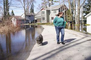 Manistee waters receding, Cadillac lakes remain high