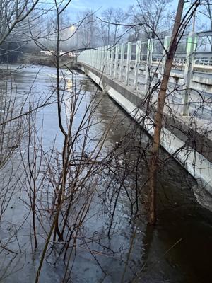 River levels surging in Evart, receding in Marion