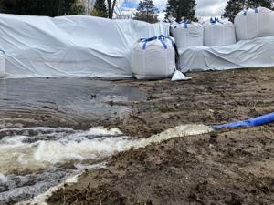 Floodwater pumping off Chestnut, North Boulevard continues Thursday